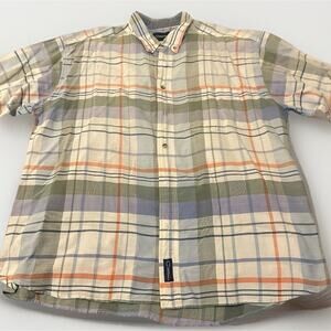 Vintage Catalina Plaid Shirt – Made in Brazil – Single Stitch – XL